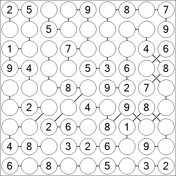 Chain Sudoku - Medium