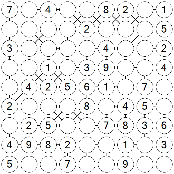 Chain Sudoku - Medium
