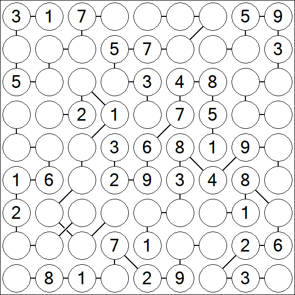 Chain Sudoku - Medium