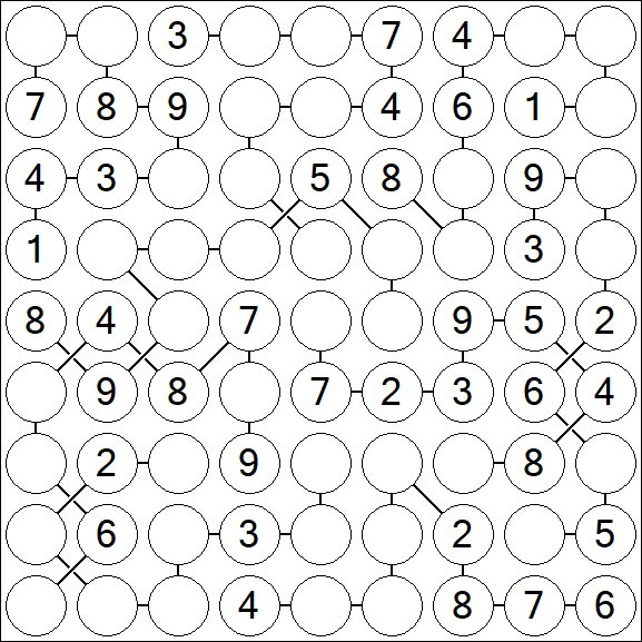 Chain Sudoku - Medium
