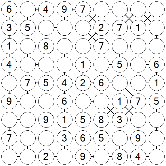 Chain Sudoku - Medium