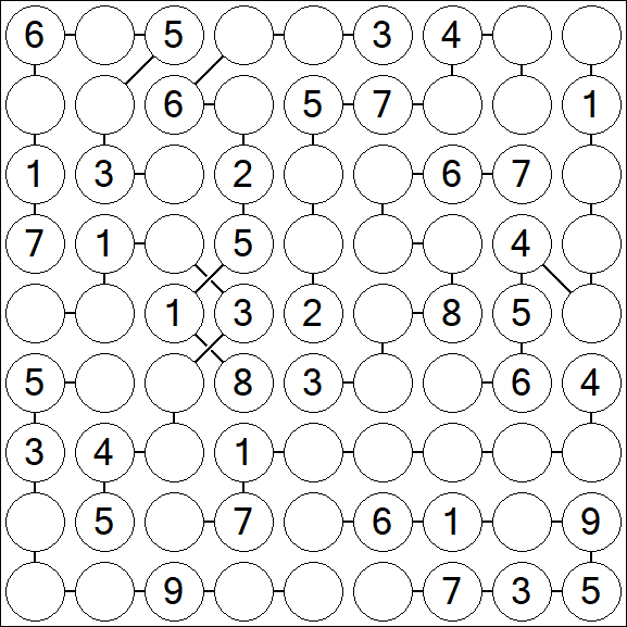 Chain Sudoku - Medium