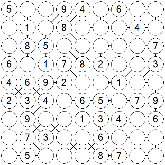 Chain Sudoku - Medium