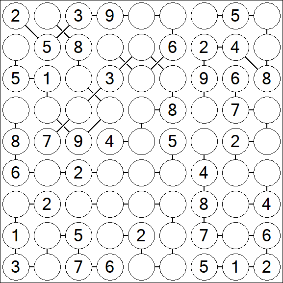 Chain Sudoku - Medium