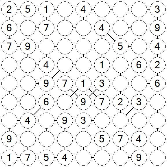 Chain Sudoku - Medium