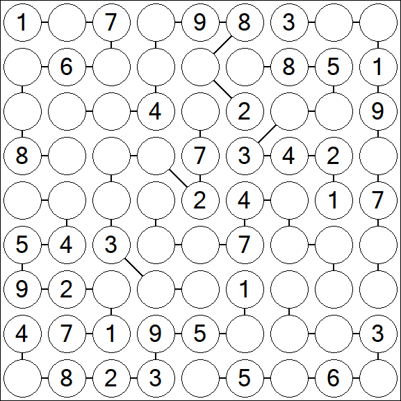 Chain Sudoku - Medium
