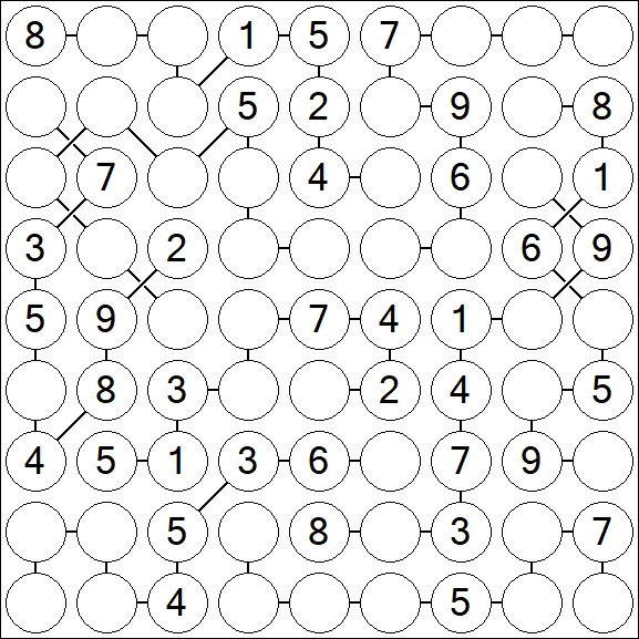 Chain Sudoku - Medium