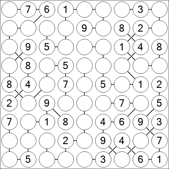 Chain Sudoku - Medium
