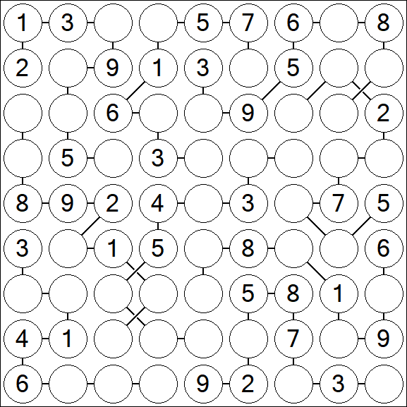 Chain Sudoku - Medium