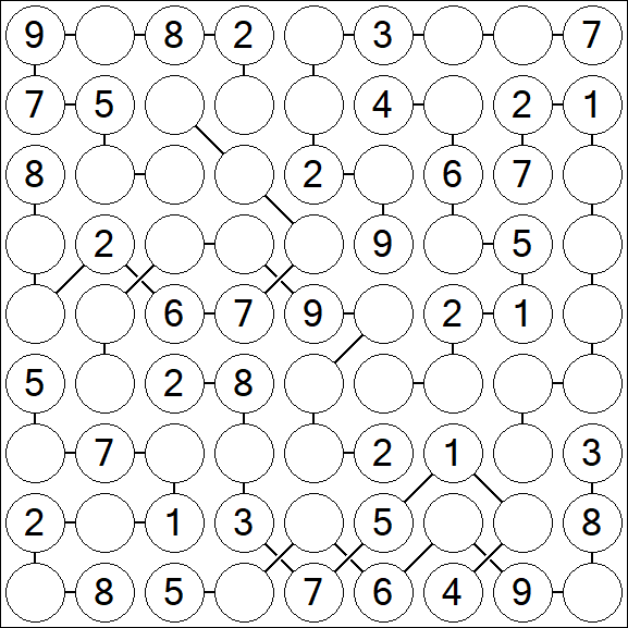 Chain Sudoku - Medium