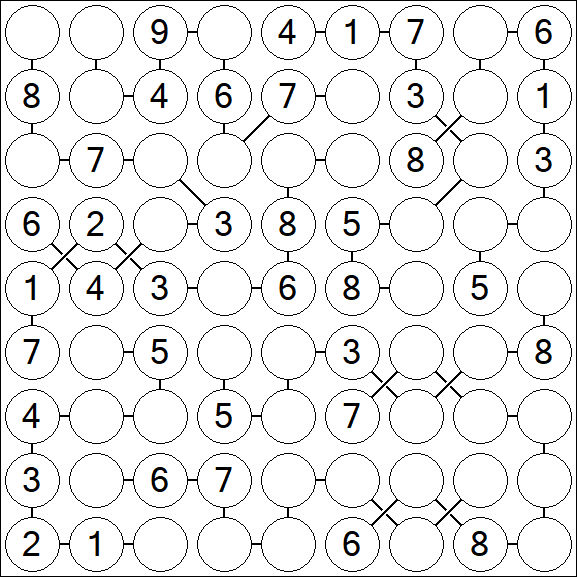 Chain Sudoku - Medium