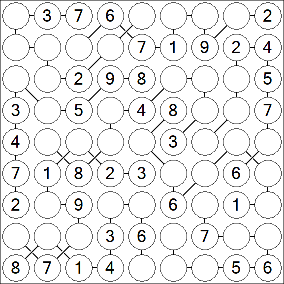 Chain Sudoku - Medium