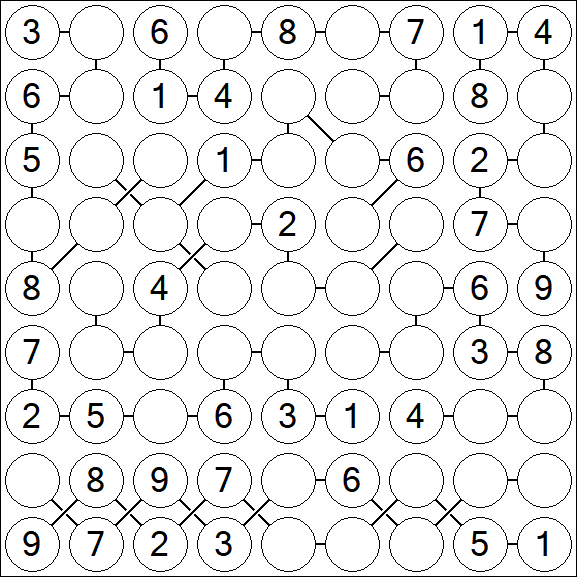 Chain Sudoku - Medium