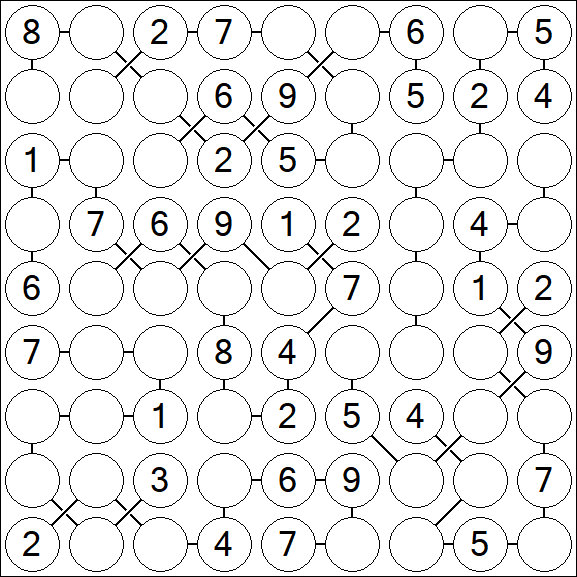 Chain Sudoku - Medium