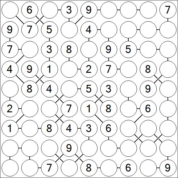 Chain Sudoku - Medium