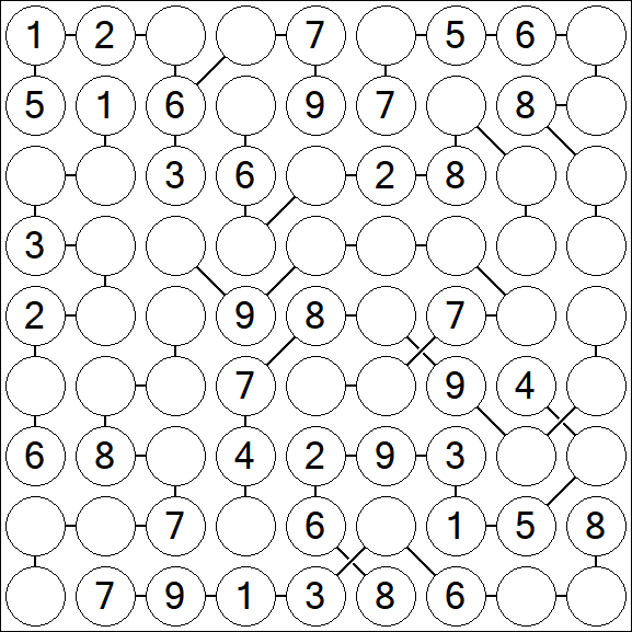 Chain Sudoku - Medium