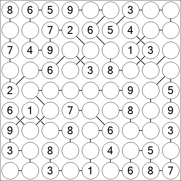 Chain Sudoku - Medium