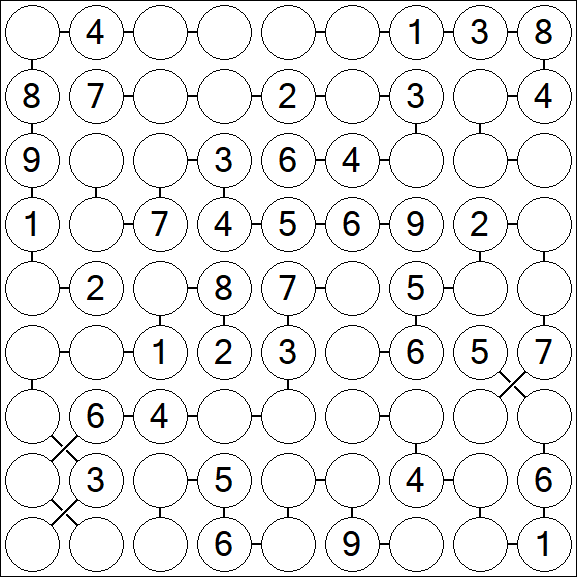 Chain Sudoku - Medium