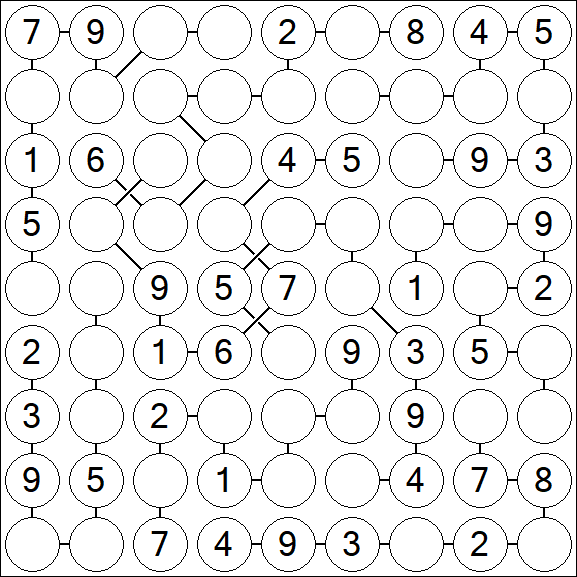 Chain Sudoku - Medium