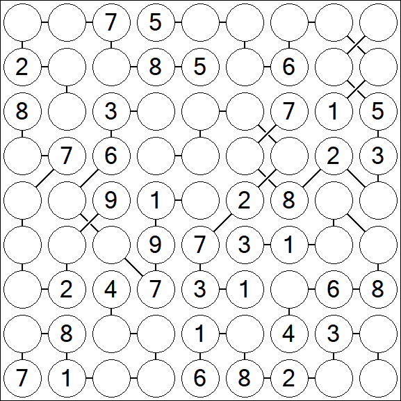 Chain Sudoku - Medium