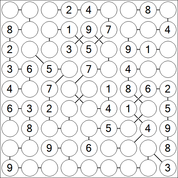 Chain Sudoku - Medium