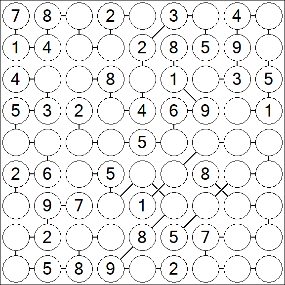 Chain Sudoku - Medium