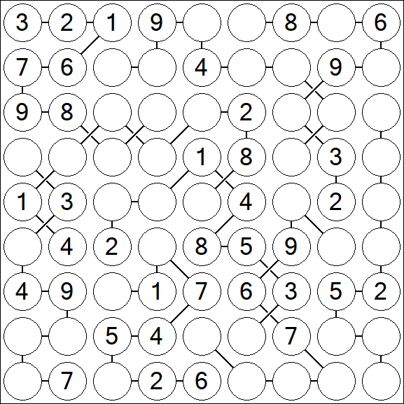 Chain Sudoku - Medium