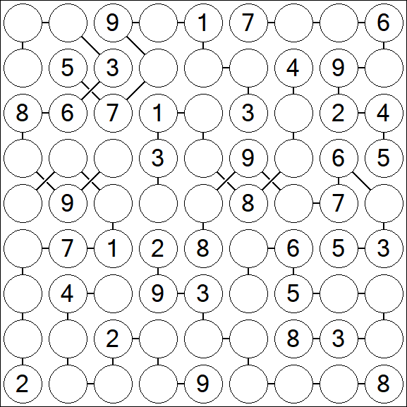 Chain Sudoku - Medium