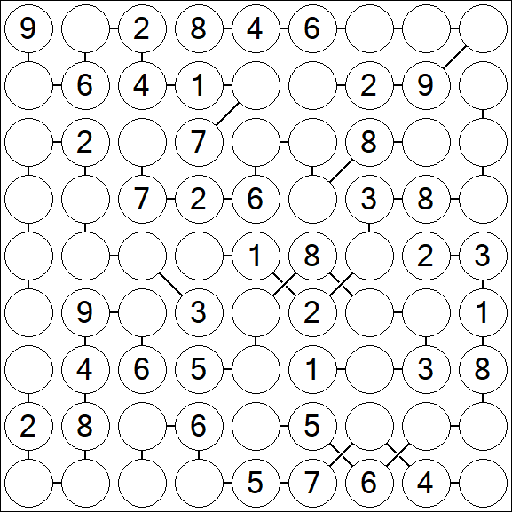 Chain Sudoku - Medium