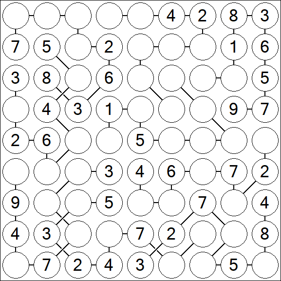 Chain Sudoku - Medium