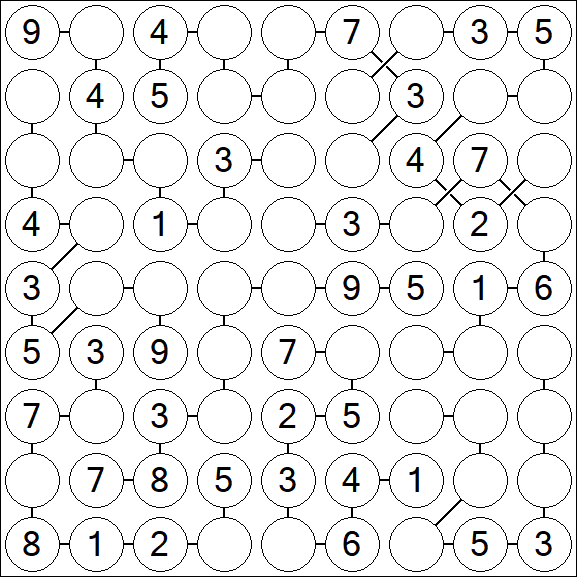 Chain Sudoku - Moyen