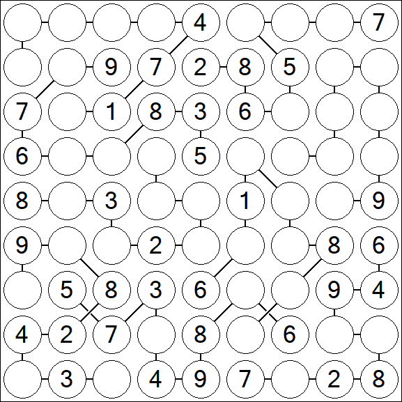 Chain Sudoku - Moyen