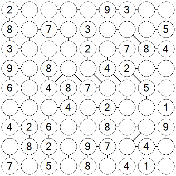 Chain Sudoku - Medium