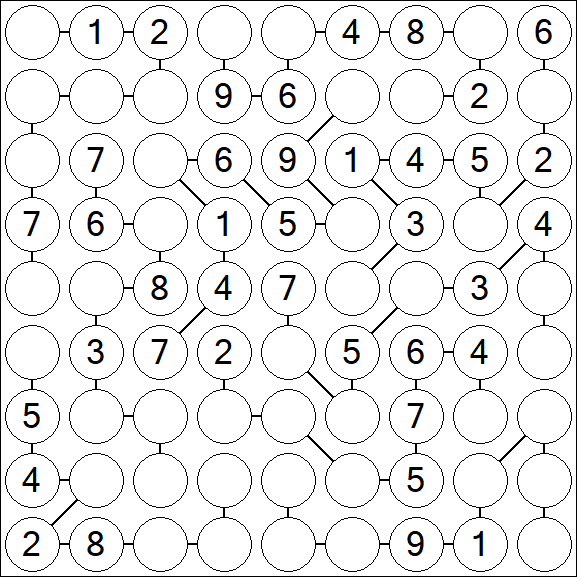 Chain Sudoku - Medium