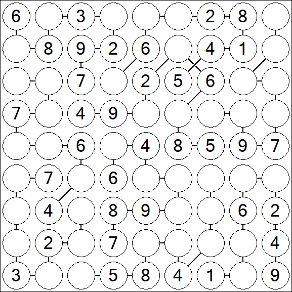 Chain Sudoku - Medium