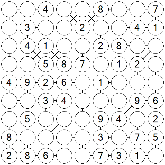 Chain Sudoku - Medium