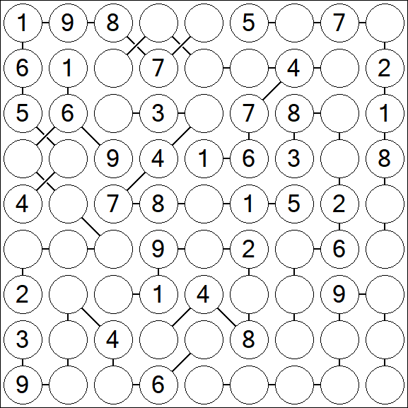 Chain Sudoku - Medium
