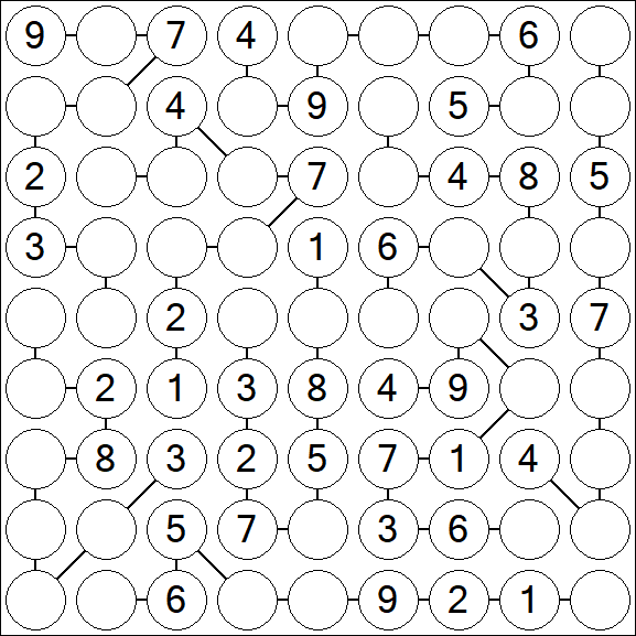 Chain Sudoku - Medium