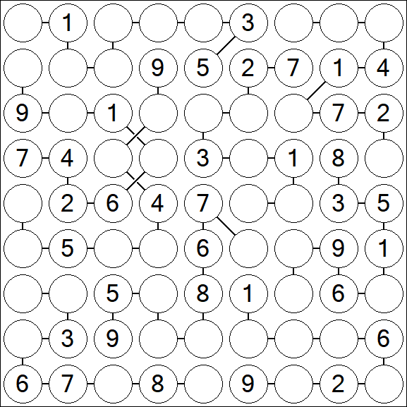 Chain Sudoku - Medium