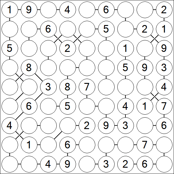 Chain Sudoku - Medium