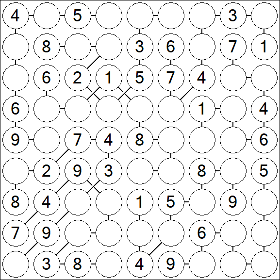 Chain Sudoku - Medium