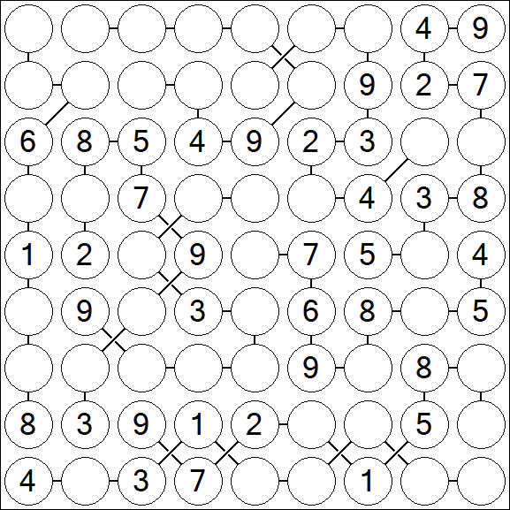 Chain Sudoku - Medium