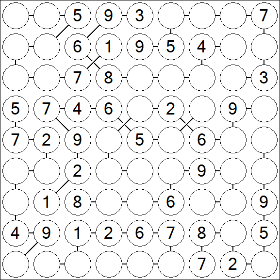 Chain Sudoku - Medium