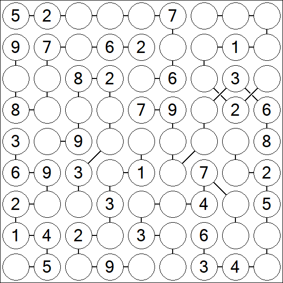Chain Sudoku - Medium