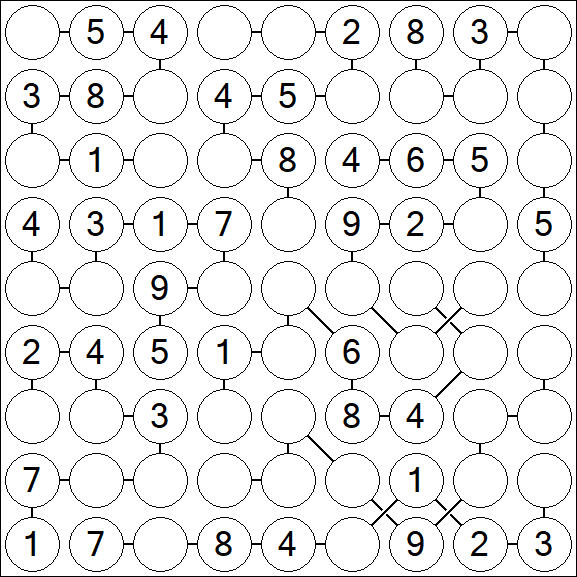 Chain Sudoku - Medium