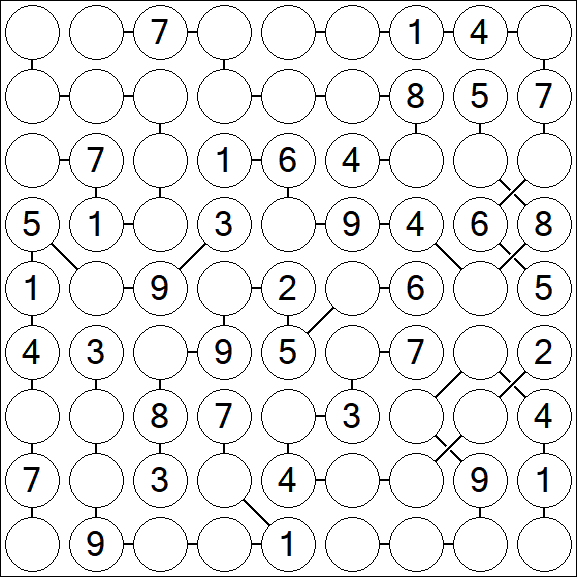 Chain Sudoku - Medium