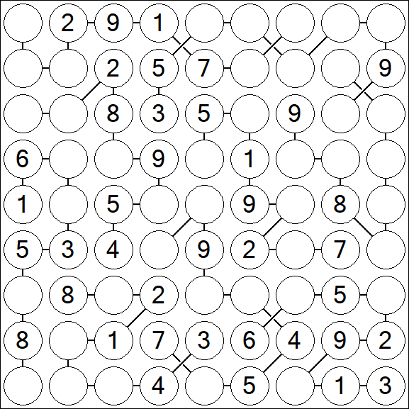 Chain Sudoku - Medium