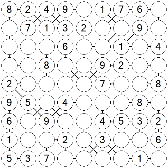 Chain Sudoku - Medium