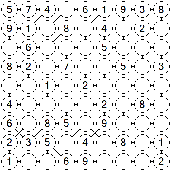Chain Sudoku - Medium