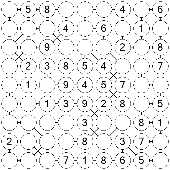 Chain Sudoku - Medium